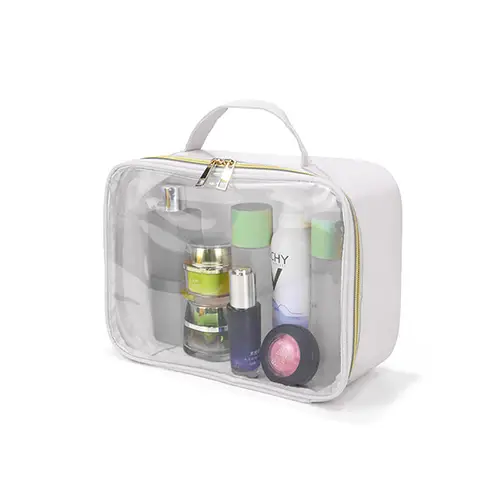 Fashion Trend Daily Girl Transparent Makeup Pouch Lazy Clear Pvc Make Up Bag